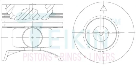 Поршень TEIKIN 39651ASTD