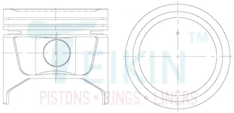 Поршень TEIKIN 39175100