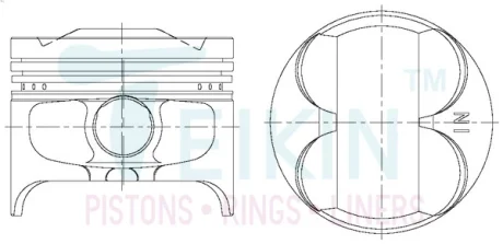 Поршень TEIKIN 38606STD