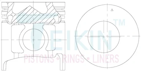 Piston assy d4d ag std TEIKIN 51602AGSTD