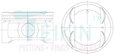 Поршень TEIKIN 38195STD