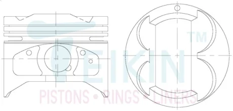 Поршень TEIKIN 46663STD