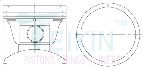 Поршень TEIKIN 44167STD