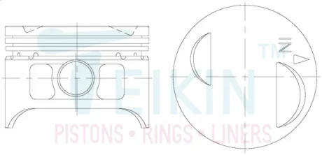 Поршень TEIKIN 55650STD
