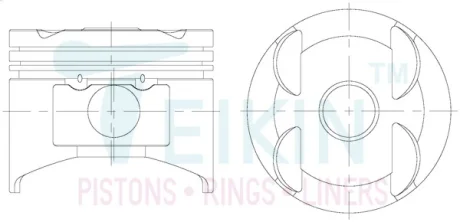 Поршень TEIKIN 52103STD