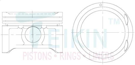 Поршень TEIKIN 52102STD