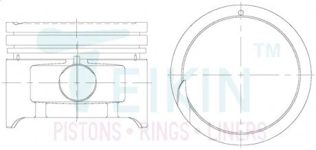 Поршень TEIKIN 51129STD
