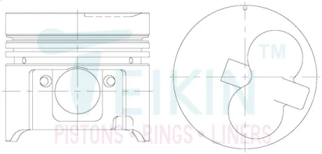 Поршень-комплект TEIKIN 46654A050