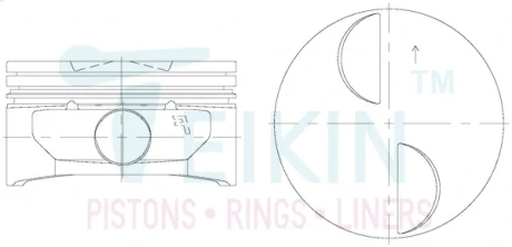 Поршень TEIKIN 58135STD