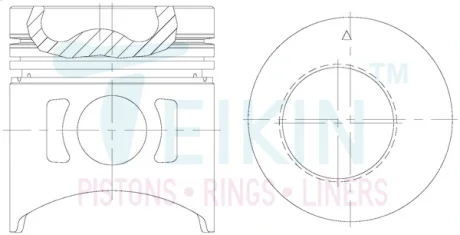 Piston set std d4ae alfin TEIKIN 51112ASTD