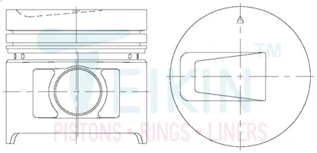 Поршень TEIKIN 43682STD