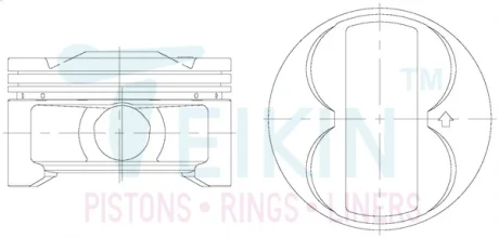 Поршень TEIKIN 38193050