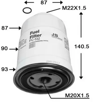 Фильтр топливный в сборе JS ASAKASHI FC332J