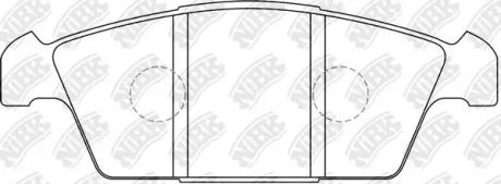Колодки дискового тормоза NiBK PN9183