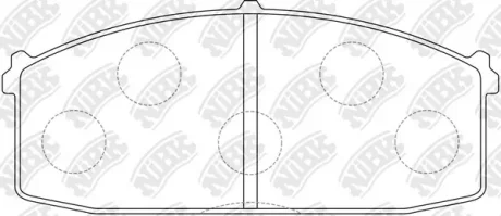 Колодки дискового тормоза NiBK PN2104