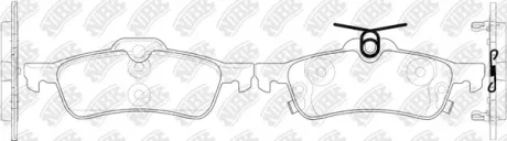 Колодки дискового тормоза NiBK PN1840