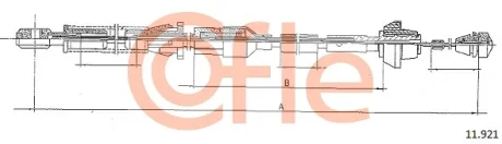 Linka gazu FIESTA DS 86-/1106/ COFLE 11.921