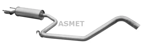 Средний глушитель выхлопных газов ASMET 05.129