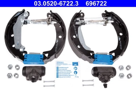 Комплект гальмівних колодок ATE 03.0520-6722.3