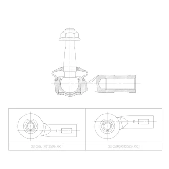 Наконечник тяги рульової R Jeep Cherokee 19- CTR CE1056R