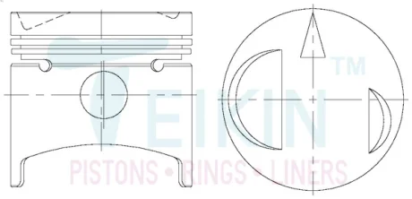 Поршень TEIKIN 43137STD