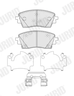 - Гальмівні колодки до дисків Jurid 574351J