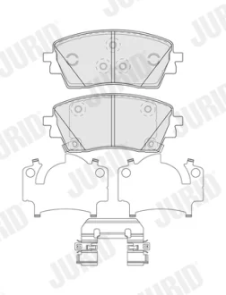 - Гальмівні колодки до дисків Jurid 574350J