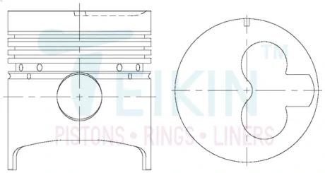 Поршень двигателя TEIKIN 39125STD