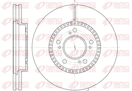 Гальмівний диск REMSA 693810
