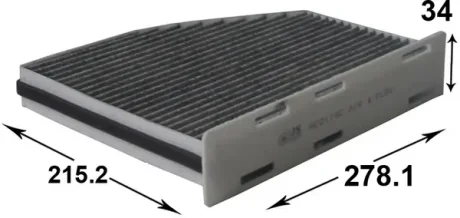 Фильтр воздушный кондиционера (салона) JS ASAKASHI AC0119CL