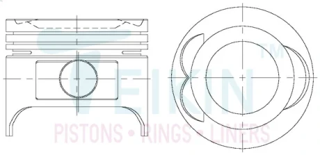 Поршень-комплект TEIKIN 42164075