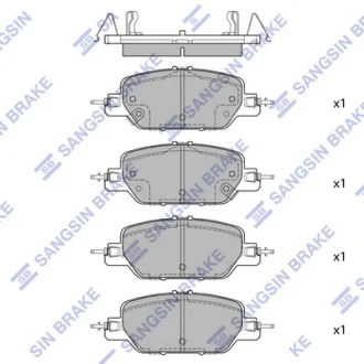 Колодки дискового тормоза Hi-Q (SANGSIN) SP4177