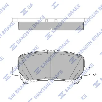 Колодки дискового тормоза Hi-Q (SANGSIN) SP4502