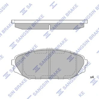 Колодки дискового тормоза Hi-Q (SANGSIN) SP1271