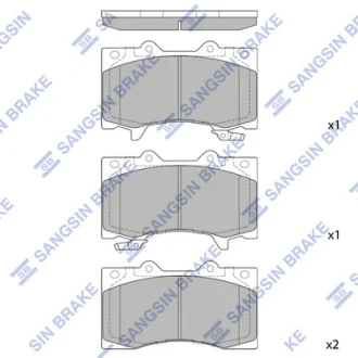 Колодки дискового тормоза Hi-Q (SANGSIN) SP4090