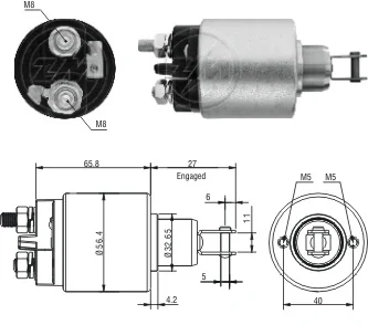 Втягуюче реле стартера ZM ZM 2579