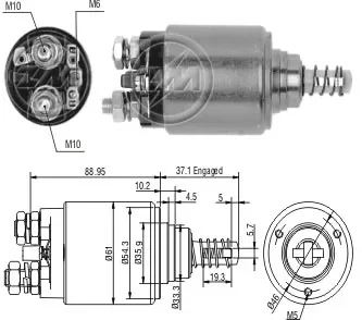 Втягуюче реле стартера ZM ZM 644