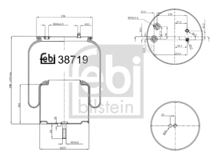 Пневмоподушка FEBI BILSTEIN 38719