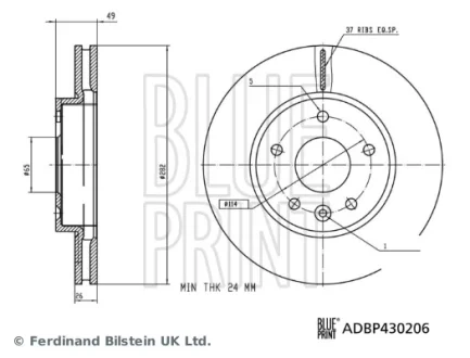 Автозапчасть BLUE PRINT ADBP430206