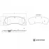 Комплект гальмівних колодок передн, PORSCHE 911, 911 TARGA, BOXSTER SPYDER 3.8 05.11-12.19 BLUE PRINT ADBP420060 (фото 2)