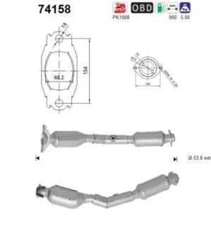 Каталізатор AS SZT ASC ASC AS-PL 74158