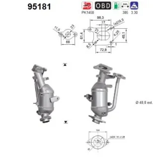 Каталізатор AS SZT ASC ASC AS-PL 95181