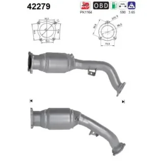 Каталізатор AS SZT ASC ASC AS-PL 42279