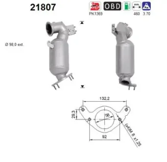 Каталізатор AS SZT ASC ASC AS-PL 21807