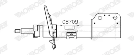 Амортизатор газомасляний MONROE G8709
