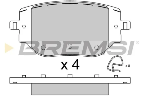 Гальмівні колодки зад. Jumpy 16- BREMSI BP3916