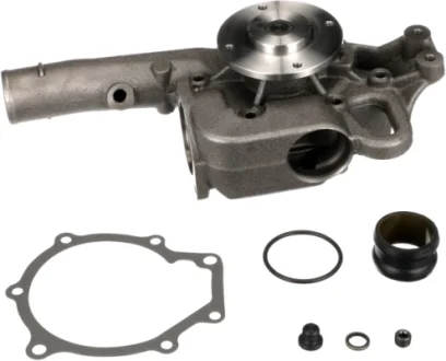 Water pump (with bushing) fits: MERCEDES ATEGO, ATEGO 2, AXOR 2, OH, TOURO (O 500), UNIMOG, UNIMOG 405 HEAVY, VARIO (B667, B670, B668), VARIO (B670), VARIO (B670, B668 925.972-OM926.996 01.96- Gates WP5024HD