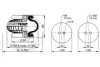 Air suspension bellows Contitech FS40618M8 (фото 2)