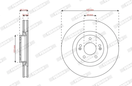 Автозапчасть FERODO DDF3242C