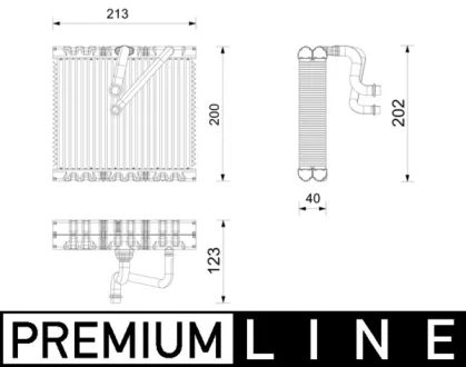Air-conditioning evaporator MAHLE / KNECHT AE270000P